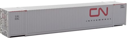 HO - 53' Singamas Corrugated-Side Container -- Canadian National (CN Intermodal Logo)