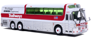 HO (1:87th)- 1969 Eagle Model 05 Coach: Trailways Package Express [Iconic Replicas ICR-87-0674] ***Deposit for pre-order***