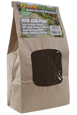 Flock & Turf - Scenic Foams & Ground Texture ECO Pack Bag  - 48oz 1.4L -- Light Brown - Fine [Scenic Express #EX830E]