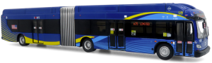 HO (1:87th)- NFI Xcelsior XN60 Articulated Transit Bus: MTA New York City [Iconic Replicas ICR-87-0658] ***deposit for pre-order***